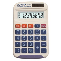 Aurora HC133 Pocket Size Calculator