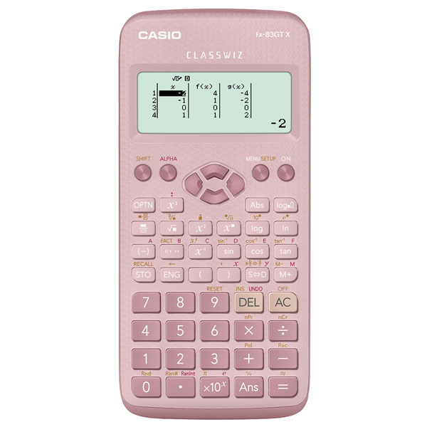 Casio FX-83GTX GCSE Scientific Calculator Pink | Rapid Online