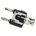 Fluke 2151015 test lead adapter BNC plug 4 mm jack nestable black robust design