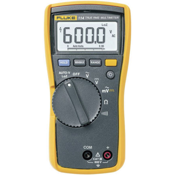 Fluke 2583552-ISO 114 multimeter, calibrated ISO, CAT III 600V, 60...