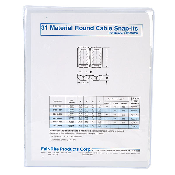 Fairrite 0199000030 17 piece 31 Material Snapit Kit Rapid Electronics