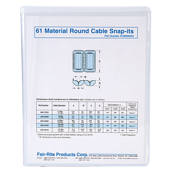 Fairrite 0199000033 18 piece 61 Material Snapit Kit Rapid Electronics
