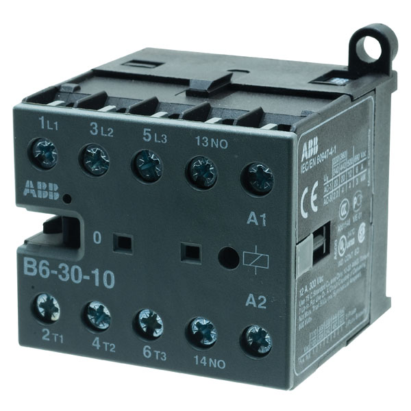 ABB B6.30.10-240 Mini 4kW Contactor 1n0 240V | Rapid Electronics