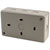 Europa Components RCD13AMC 13A Double Switch Socket RCD Metal Clad
