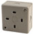 Europa Components RCD13AMC1GS 13A Single Switch Socket RCD Metal Clad