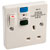 Europa Components RCD13AP1GS 13A Single Switch Socket RCD Plastic