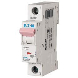 EATON PLSM-C2-MW Miniature Circuit Breaker 2A C-type SP 10kA 242194