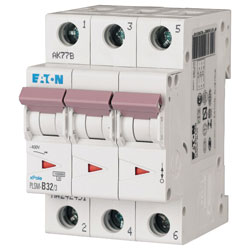 EATON PLSM-C32/3-MW Miniature Circuit Breaker 32A C-type TP 10kA 242477