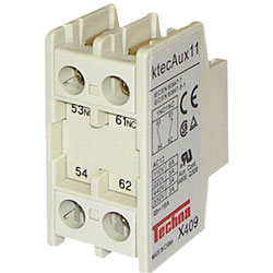 Techna KTECAUX11 Ktec Contactor Add On 1no+1nc Auxiliary