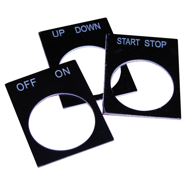 Techna PTECLPFORWARD-REVERSE Ptec Legend Plate (30mm X 40mm) - Forward ...