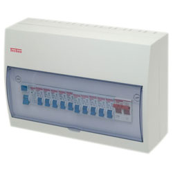 Techna Dtec17ED 17th Edition, Dual RCD 10 Mcb Way Consumer Unit