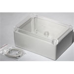 Hammond RP1215C Watertight ABS Enclosure 145 x 105 x 60 Clear Lid Grey