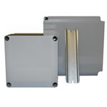 Hylec DN12E Grey General Purpose ABS Enclosure 75x125x125mm Grey Lid