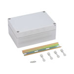 Hylec DN14E Grey General Purpose ABS Enclosure 75x125x175mm Grey Lid