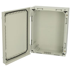 Fibox 4810002 NEO PC 42x32x15cm G Hinged polycarbonate enclosure with grey cover