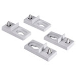 Fibox 8120834 WMKQ10M Plastic Wall mounting lugs set for 5070-8060