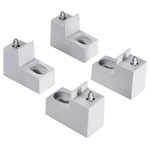 Fibox 8120835 WMKQ50M Plastic Wall mounting lugs set for 5070-8060