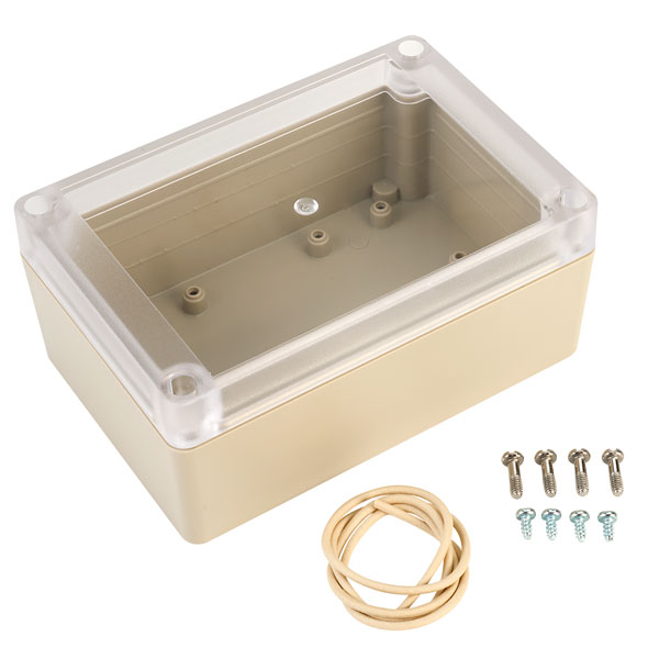 Image of Hammond RP1135C Watertight ABS Enclosure 125 x 85 x 55 Clear Lid Grey