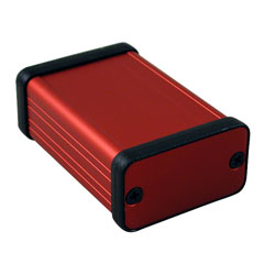 Hammond 1455D601RD Extruded Aluminium Enclosure 60 x 45 x 25mm Red