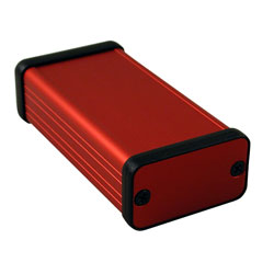 Hammond 1455D801RD Extruded Aluminium Enclosure 80 x 45 x 25mm Red