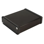 Hammond 1455L1202BK Extruded Aluminium Enclosure 123 x 103 x 30.5mm Black