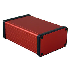 Hammond 1455K1201RD Extruded Aluminium Enclosure 120 x 78 x 43mm Red