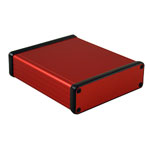 Hammond 1455L1201RD Extruded Aluminium Enclosure 120 x 103 x 30.5mm Red