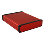 Hammond 1455P1601RD Extruded Aluminium Enclosure 160 x 125 x 30.5mm Red