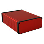 Hammond 1455Q1601RD Extruded Aluminium Enclosure 160 x 125 x 51.5mm Red