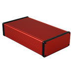 Hammond 1455Q2201RD Extruded Aluminium Enclosure 220 x 125 x 51.5mm Red