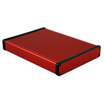 Hammond 1455R2201RD Extruded Aluminium Enclosure 220 x 165 x 30.5mm Red