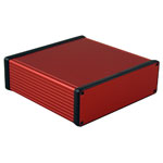 Hammond 1455T1601RD Extruded Aluminium Enclosure 160 x 165 x 51.5mm Red