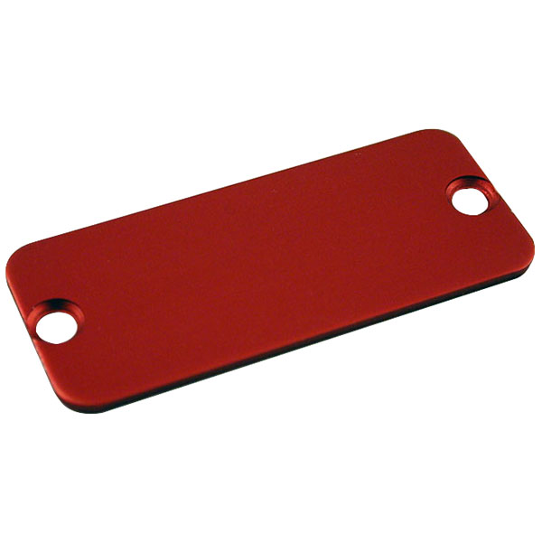  1455CALRD-10 Aluminium End Panel 1.5 x 54 x 23mm Red
