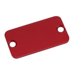 Hammond 1455DALRD-10 Aluminium End Panel 1.5 x 45 x 25mm Red