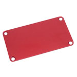 Hammond 1455KALRD-10 Aluminium End Panel 1.5 x 78 x 43mm Red