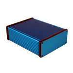 Hammond 1455Q1601BU Extruded Aluminium Enclosure 163 x 120.5 x 51.5mm Blue