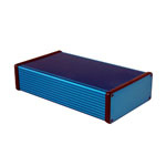 Hammond 1455Q2201BU Extruded Aluminium Enclosure 223 x 120.5 x 51.5mm Blue