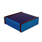 Hammond 1455T1601BU Extruded Aluminium Enclosure 163 x 160 x 51.5mm Blue