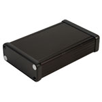 Hammond 1455J1202BK Extruded Aluminium Enclosure 122 x 78 x 27mm Black