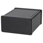 Hammond 1455N1201BK Extruded Aluminium Enclosure 123 x 103 x 53mm Black