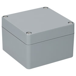 R-TECH 301727 ABS Enclosure IP65 Dark Grey 82x80x55mm | Rapid