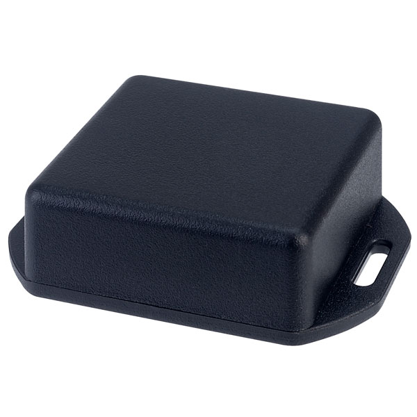 Image of Hammond 1551RFLBK ABS Miniature Flanged Enclosure Black 50 x 50 x 20mm