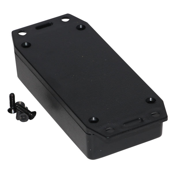 Image of Hammond 1591XXAFLBK FRABS Enclosure Flanged Lid 100 x 51 x 25mm Black