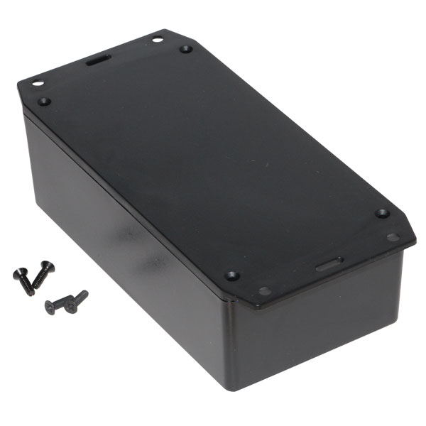 Image of Hammond 1591XXDFLBK FRABS Enclosure Flanged Lid 152 x 82 x 50mm Black