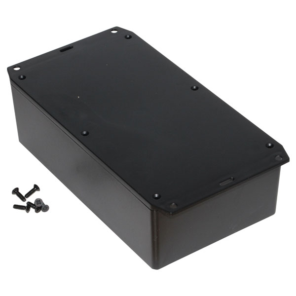 Image of Hammond 1591XXEFLBK FRABS Enclosure Flanged Lid 193 x 113 x 61mm Black