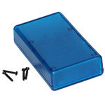 Hammond 1593QTBU Translucent Blue ABS Enclosure battery 112 x 66 x 28mm