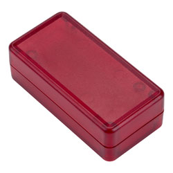 Hammond 1551BTRD Miniature Plastic Enclosure Translucent Red 50 x 25 x 15mm