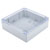 Hammond 1554W2GYCL Watertight PC Enclosure Grey, Clear Lid 180 x 180 x 60mm