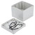 Hammond 1555LAGY Watertight ABS Enclosure Grey, Styled Lid 105 x 105 x 90mm