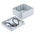 Hammond 1555L2GY Watertight Grey PC Enclosure, Styled Lid 105 x 105 x 60mm